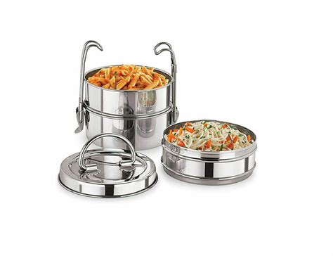 stainless steel indian lunch box|steel lunch box 4 containers.